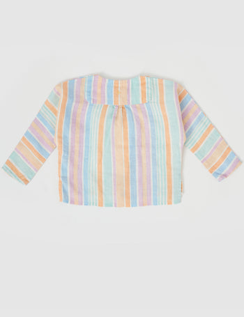 Kya Linen Shirt Pastel Stripe