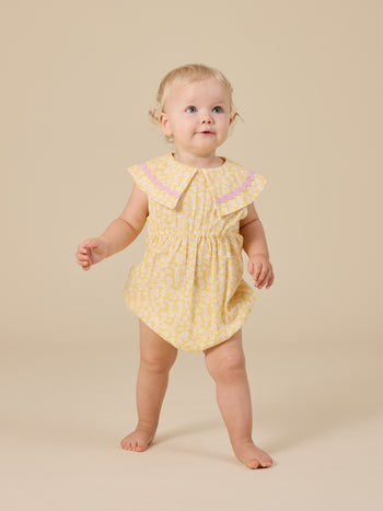 Buttercup Daisy Ava Collared Romper