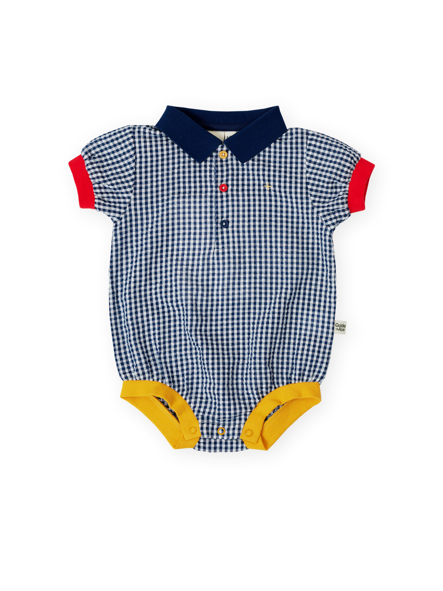 Gingham Colour Pop Polo Romper