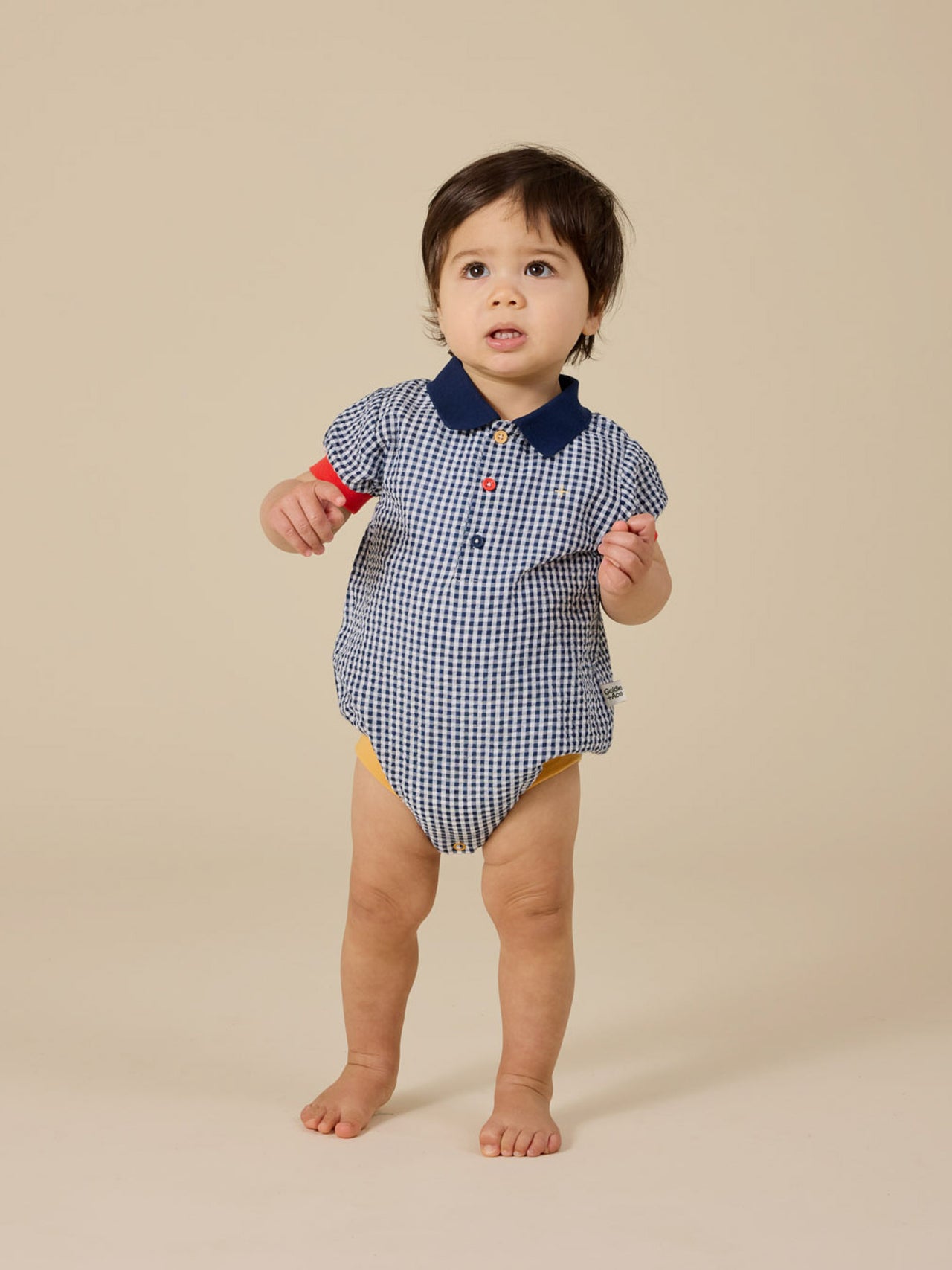 Gingham Colour Pop Polo Romper