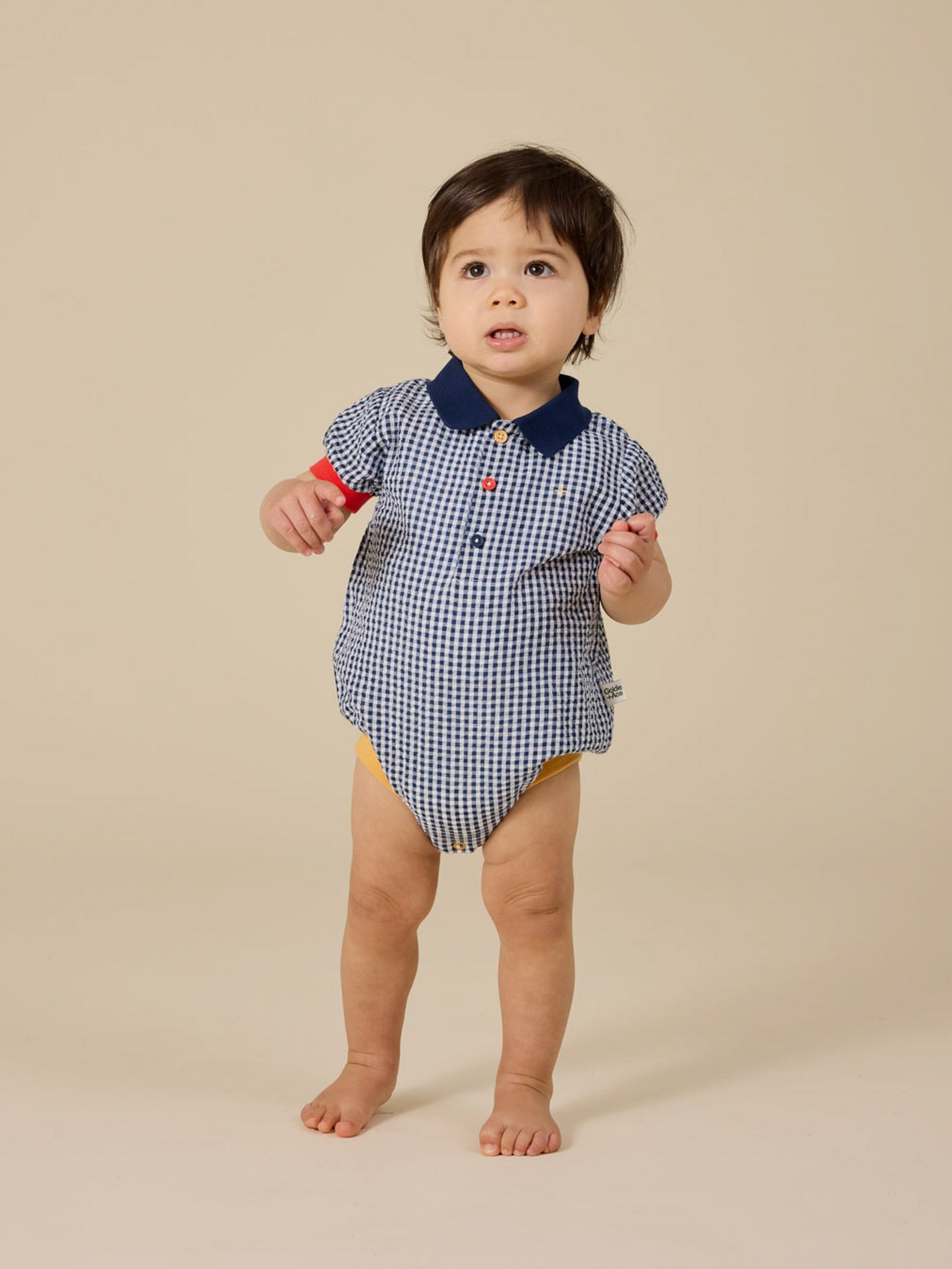 Gingham Colour Pop Polo Romper
