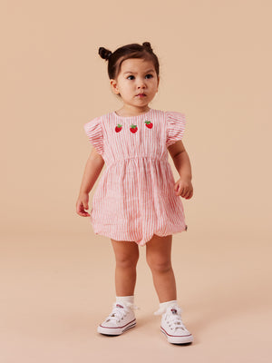 Strawberry Stripe Lani Romper