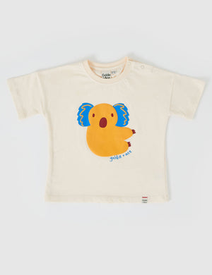 Koala Puff Print T-Shirt Ivory