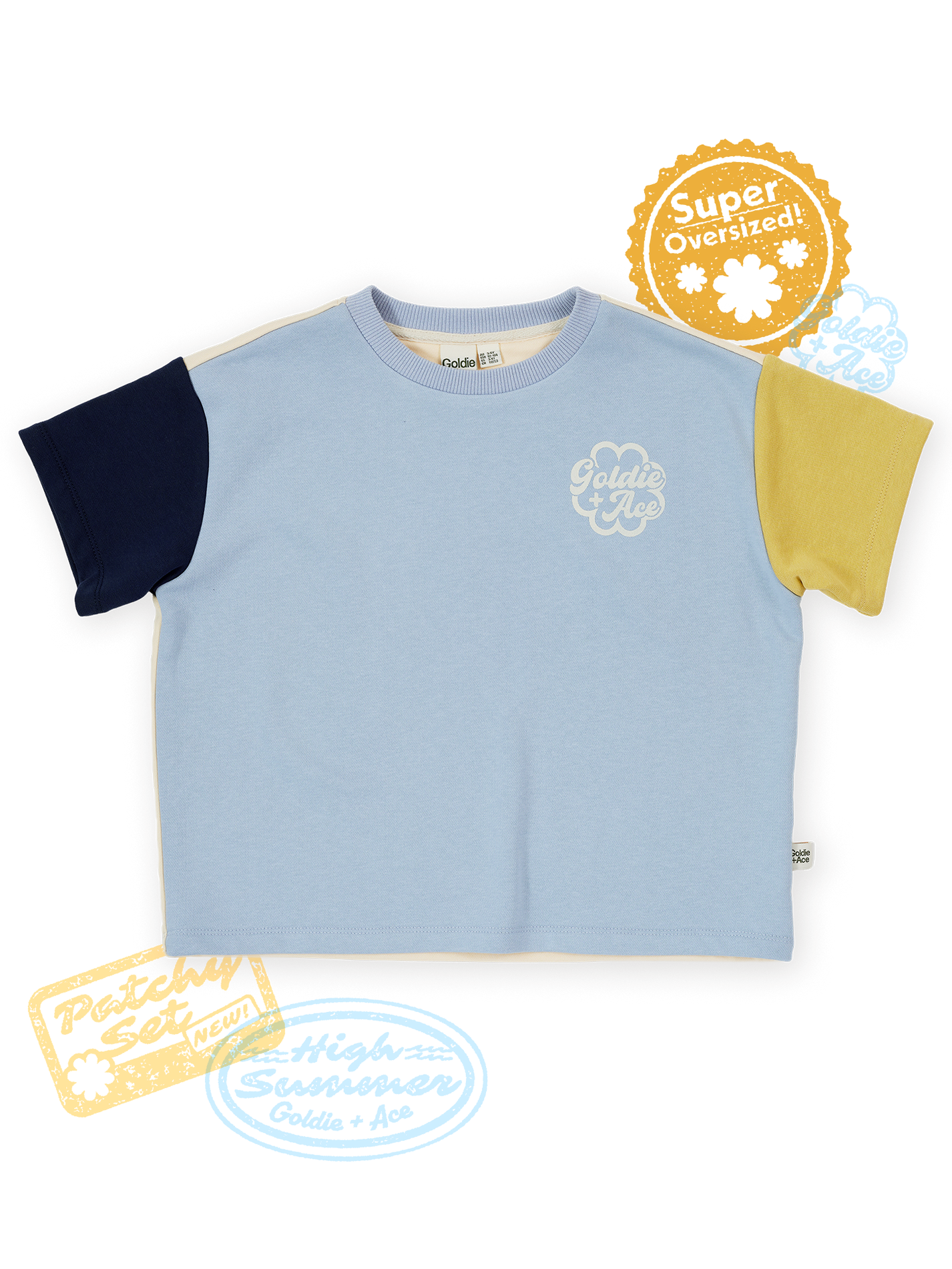 Oversized Sweat Tee Sky Blue