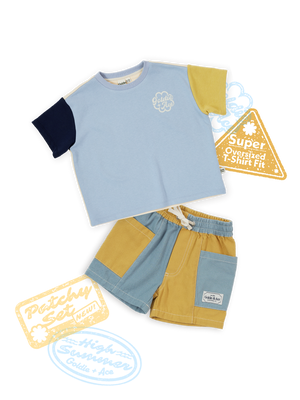 The Sky Blue Patchy Set