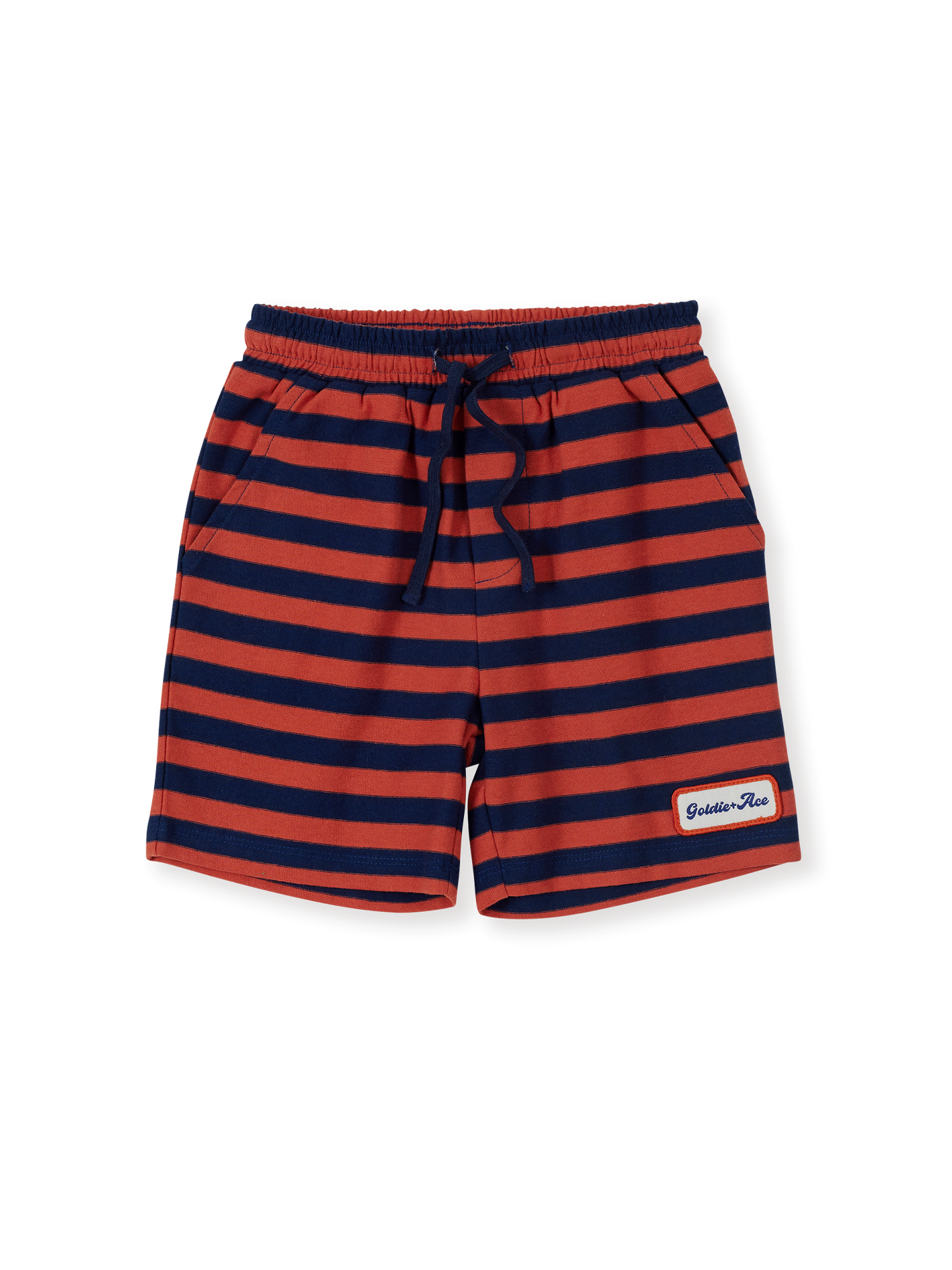 Reverse Stripe Noah Shorts Rust