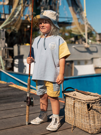 Oversized Sweat Tee Sky Blue