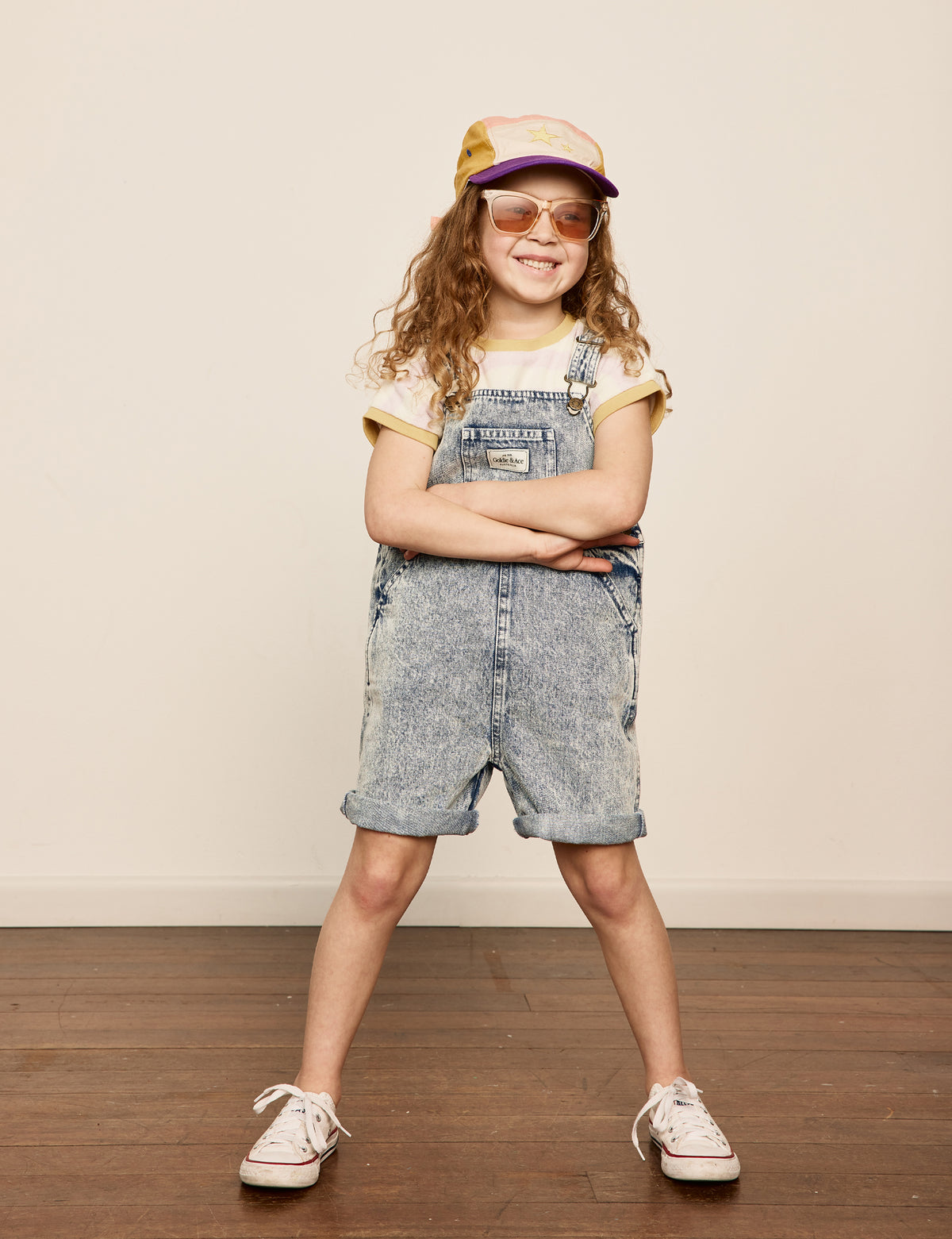 Goldie & Ace Burton Overalls - Classic Stripe Light