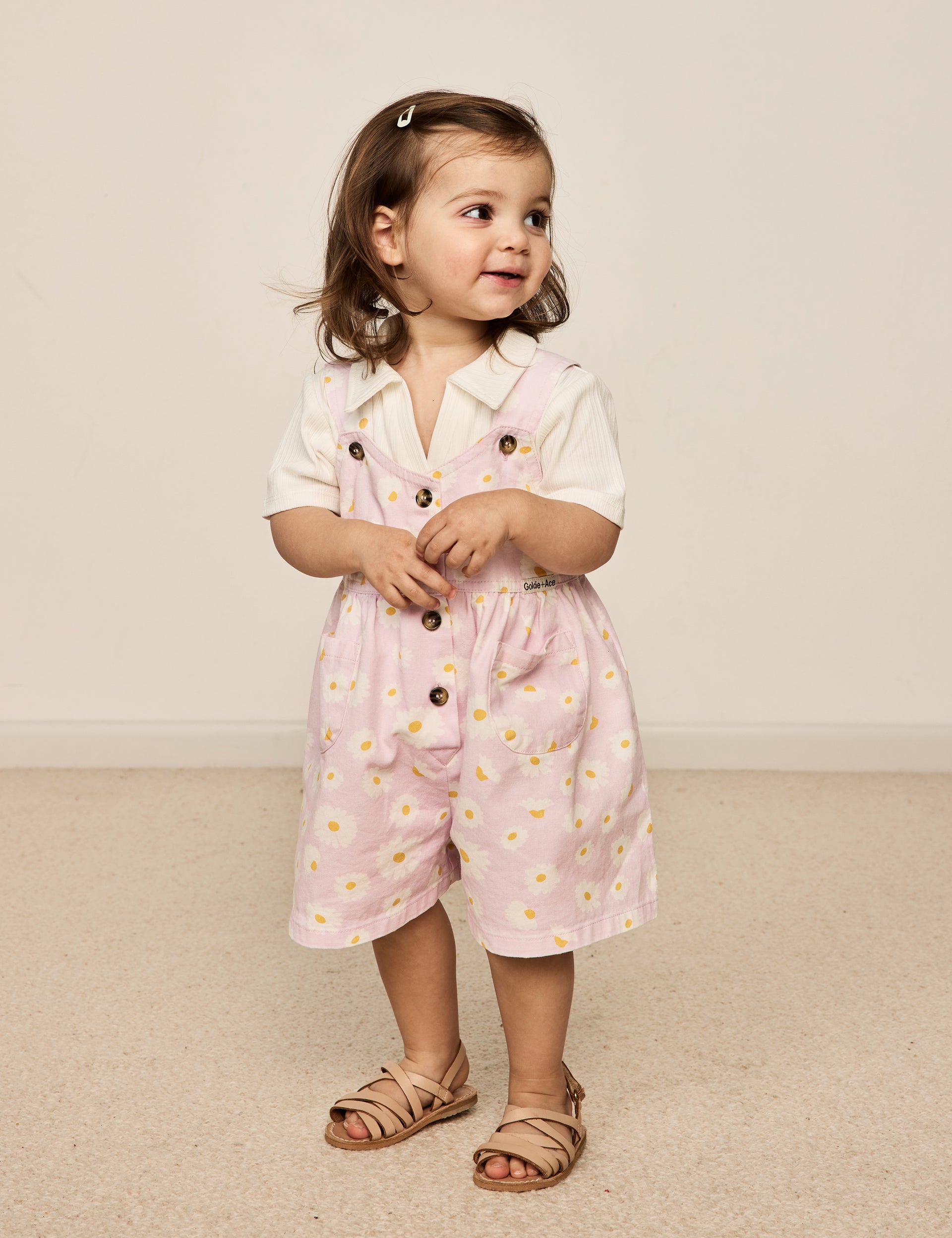 Sara Shortalls Dancing Daisy Lavender