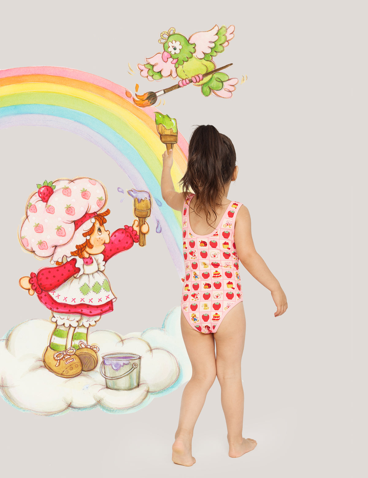Strawberry Shortcake Picnic Time Scoop Back Bathers Goldie Ace 