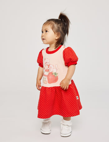 Strawberry Shortcake & Custard Dress Vintage Print Terry Spot