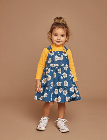 Tully Tiered Pinafore Dress Daisy Denim