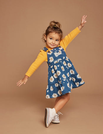 Tully Tiered Pinafore Dress Daisy Denim