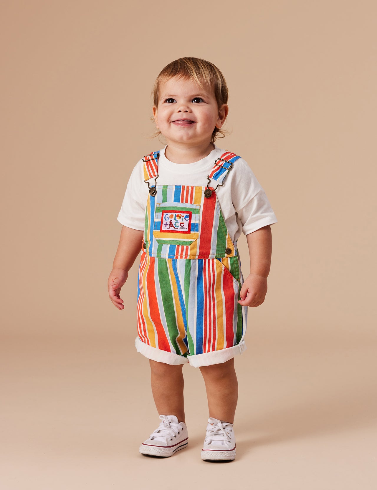 Burton Land Down Under Stripe Denim Overalls Primary