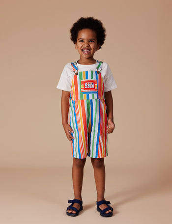 Burton Land Down Under Stripe Denim Overalls Primary