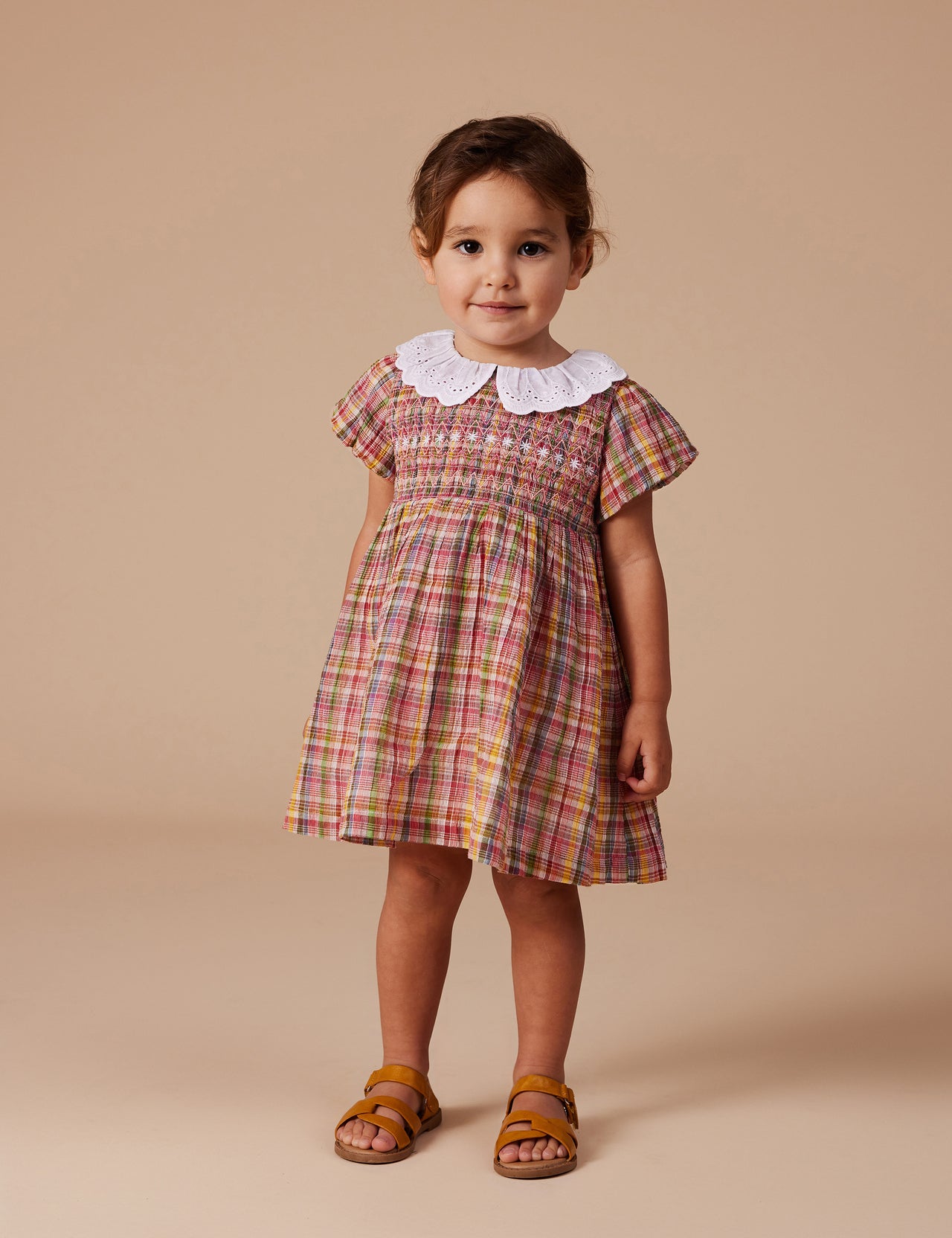 Flo Smocked Dress Sweetie Check