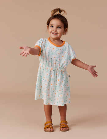 Tammy T-Shirt Dress Daisy Delight Lagoon