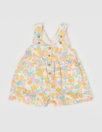 Sara Shortalls Flower Child Yellow Multi