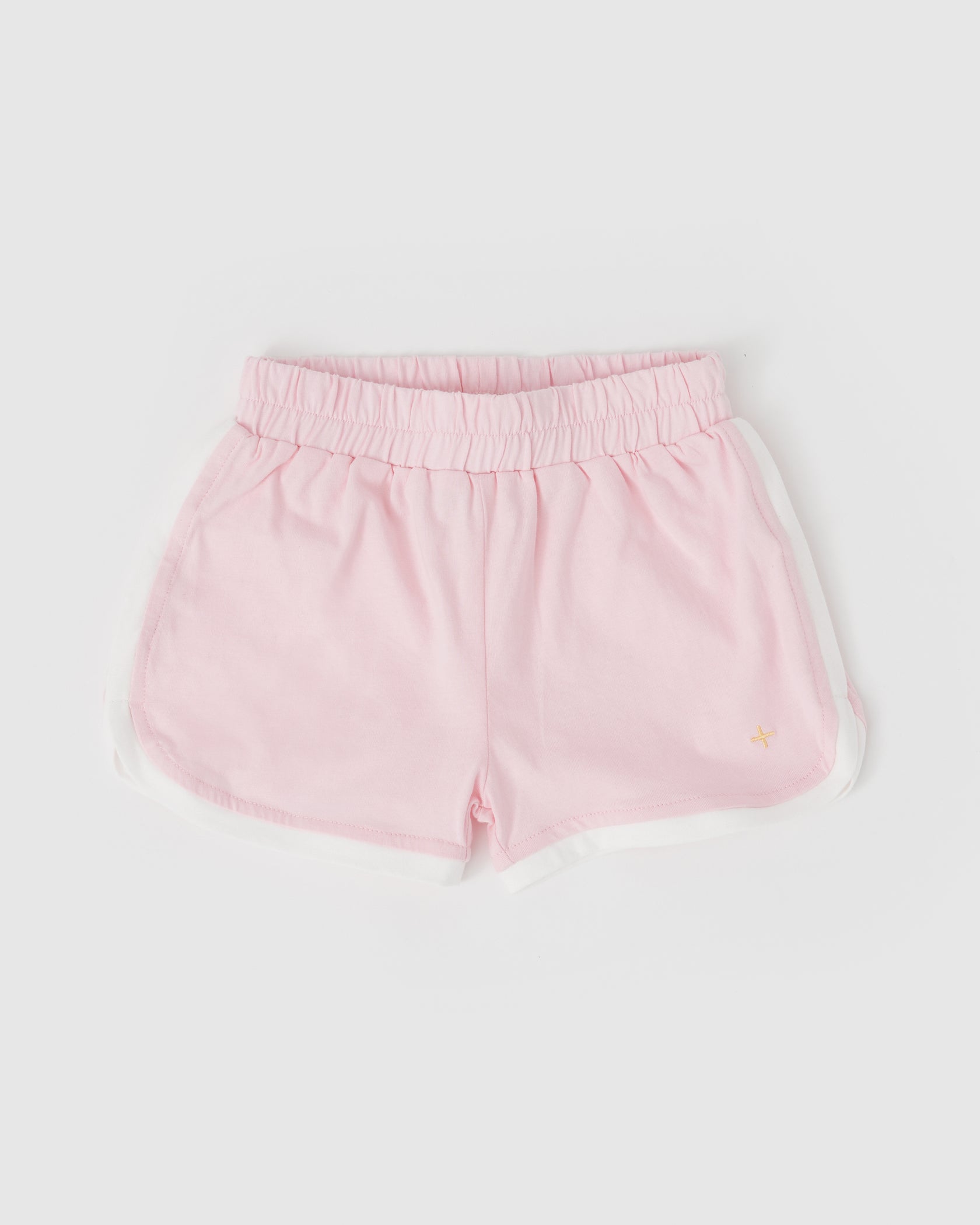 Goldie + Ace Retro Sporty Shorts - Brick/Peapod main image 1