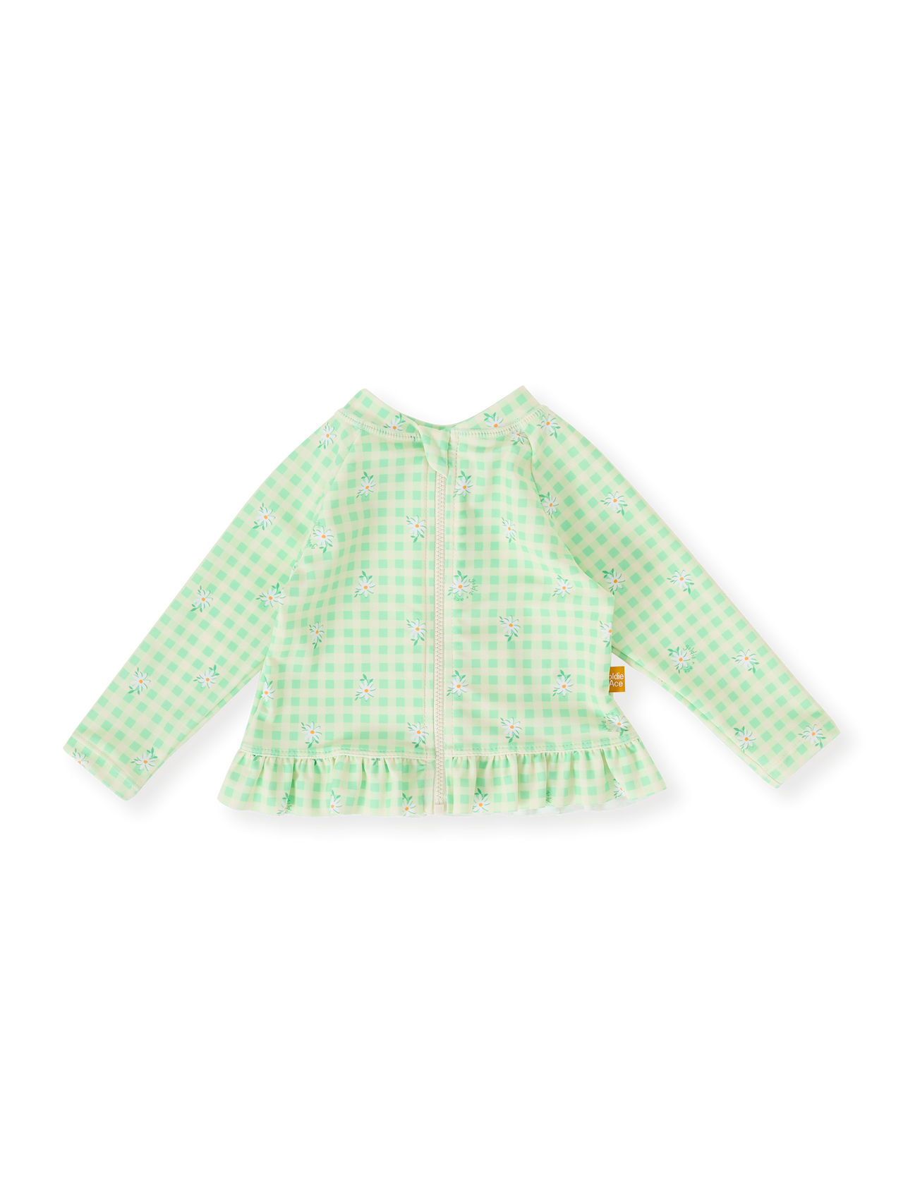 Gingham Daisy Zip Up Swim Vest