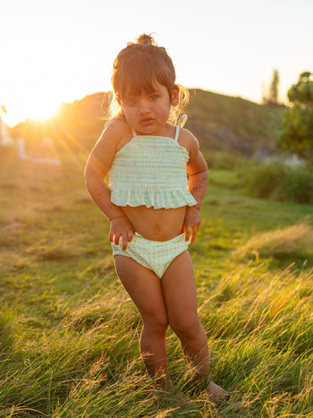 The Gingham Daisy Bikini Set