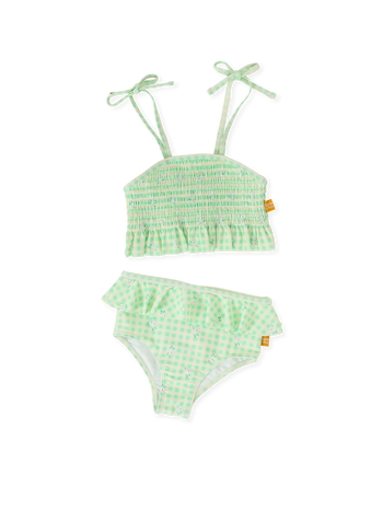 The Gingham Daisy Bikini Set