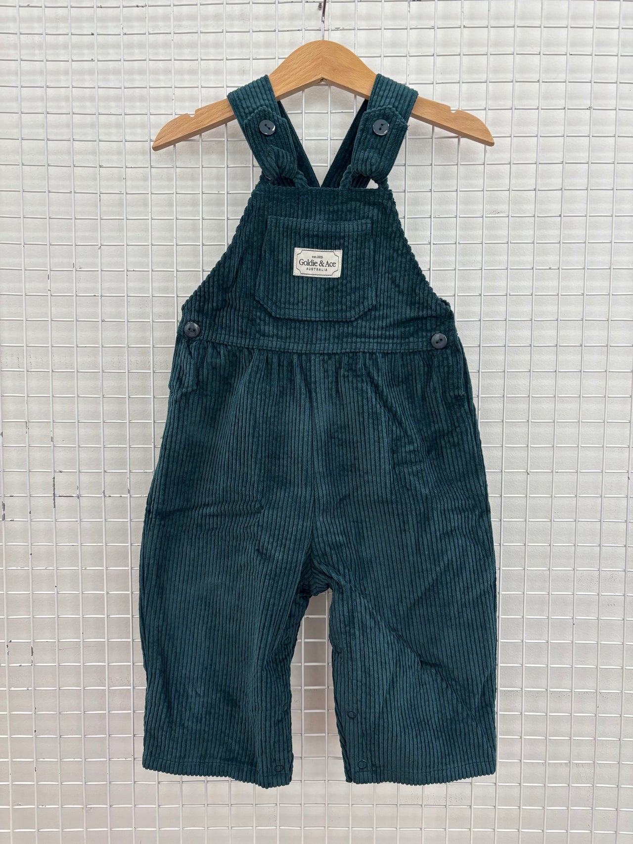 SAMMY CORDUROY OVERALLS - TEAL
