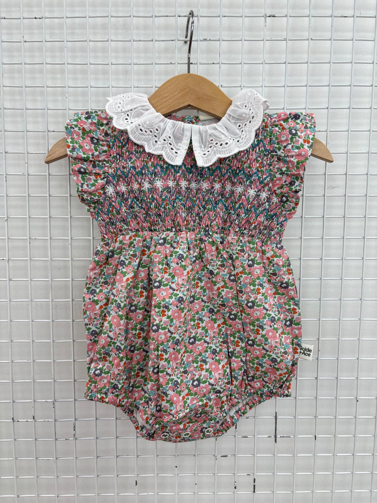 LANI SMOCKED ROMPER - SUMMER BLOSSOM