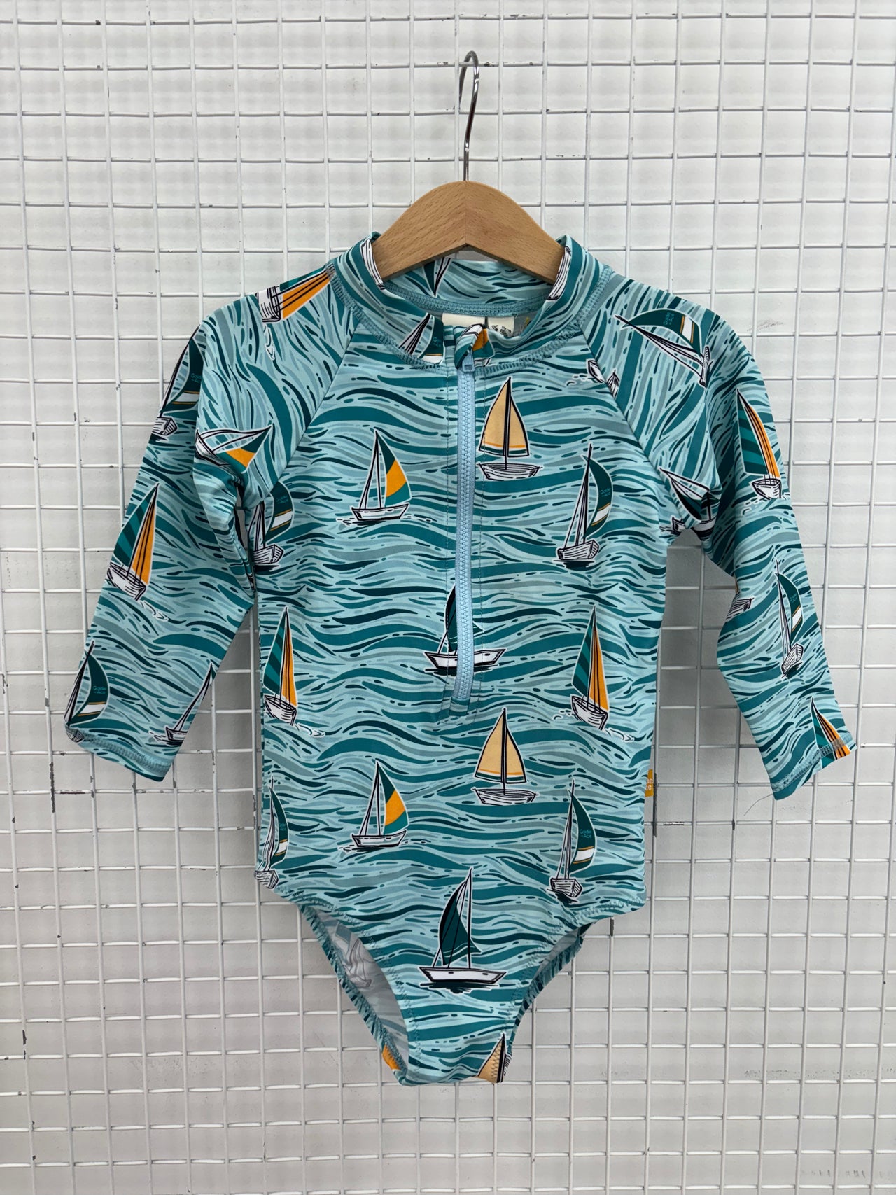 YACHT CLUB ZIP-UP SUNSUIT