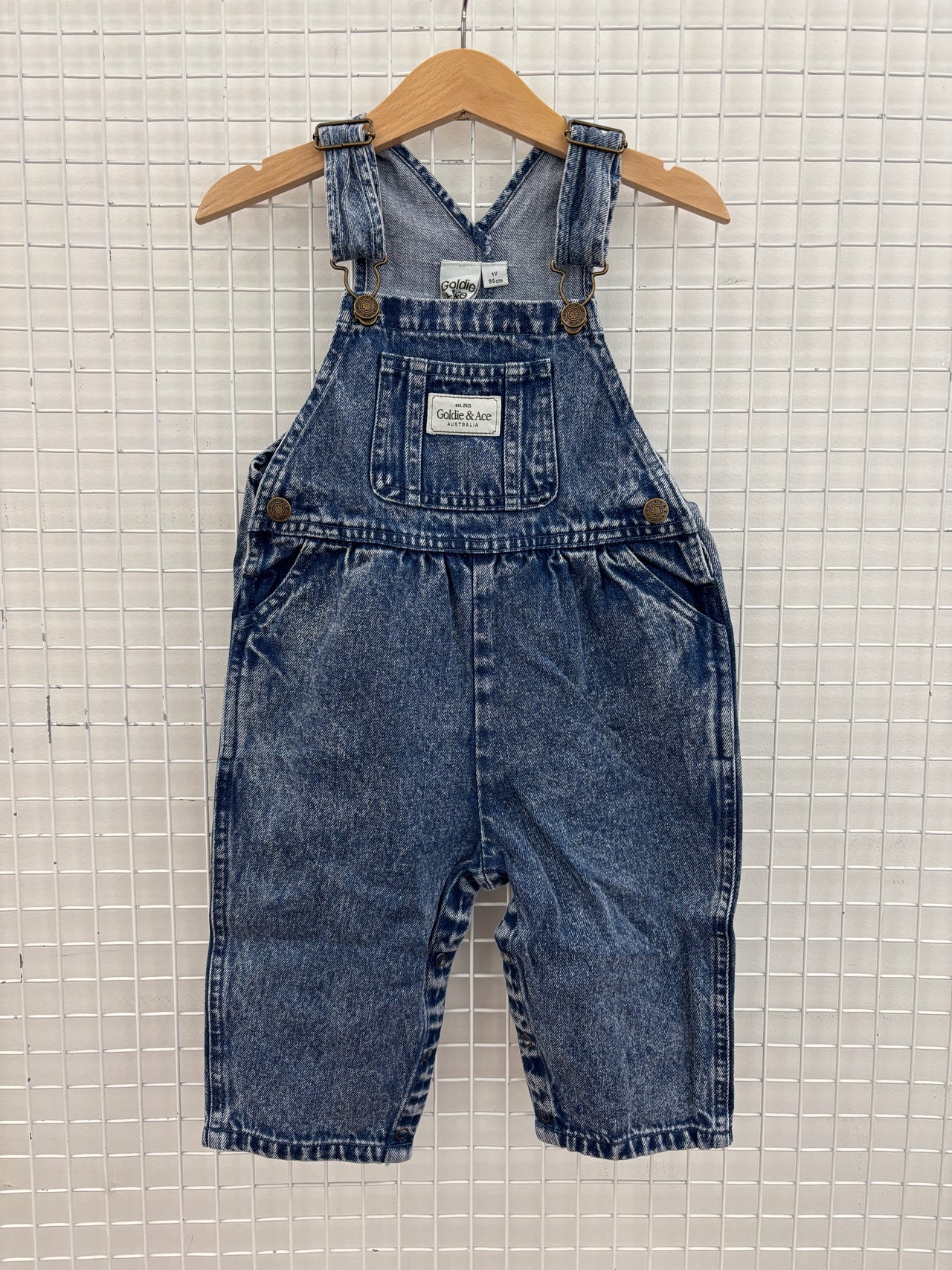 AUSTIN DARK DENIM OVERALLS