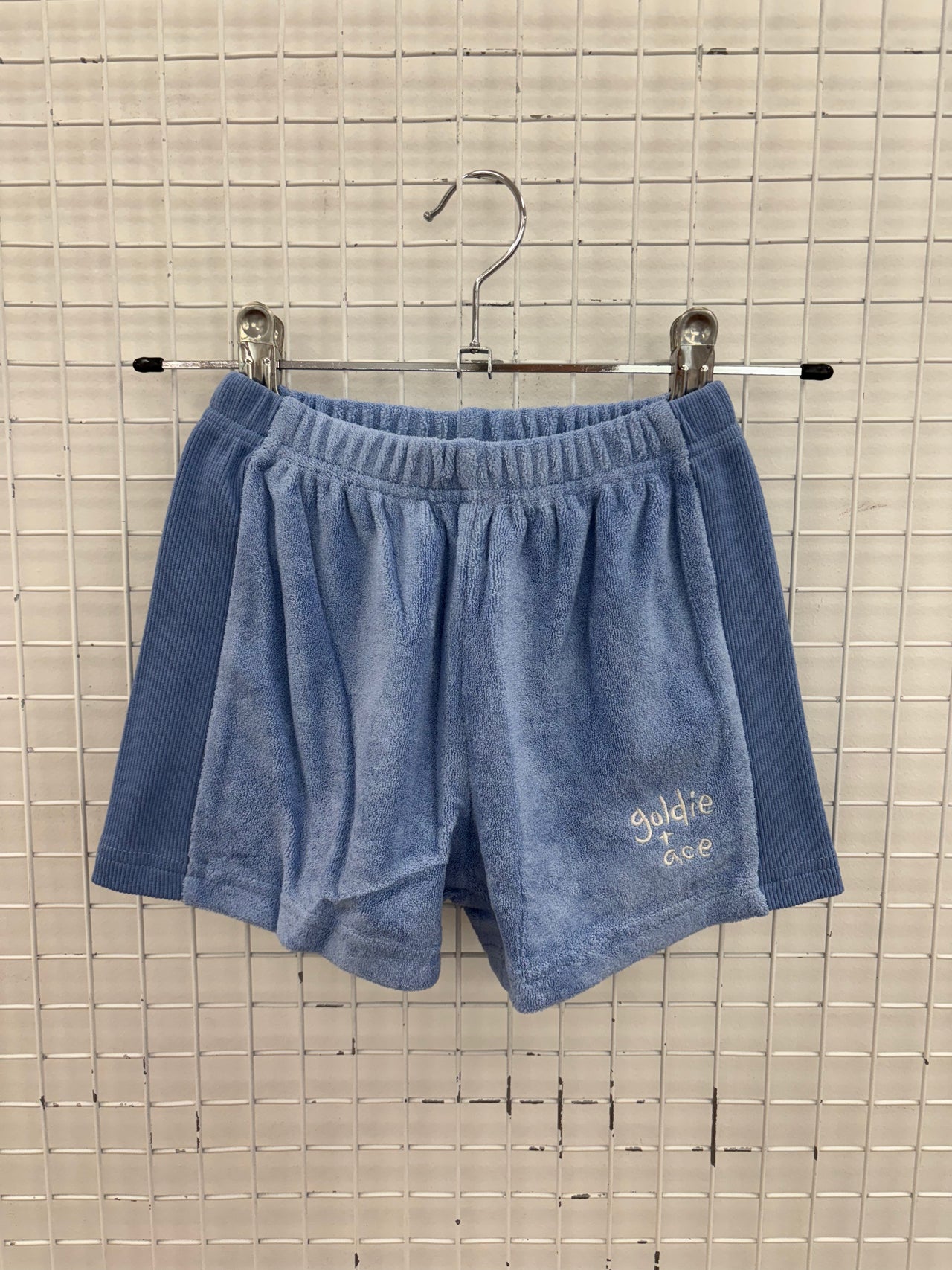 TERRY TOWELLING SHORTS - BLUE