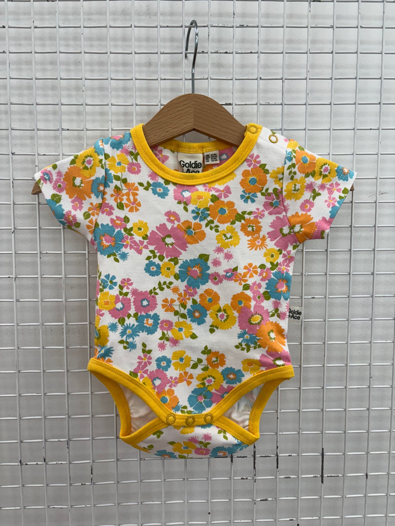 SHORT SLEEVE BODYSUIT - FLOWER CHILD