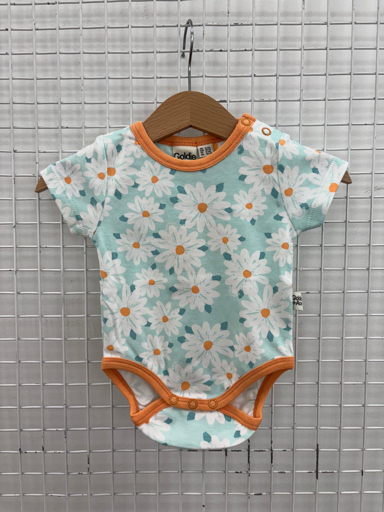 SHORT SLEEVE BODYSUIT DAISY LAGOON - 0-3M