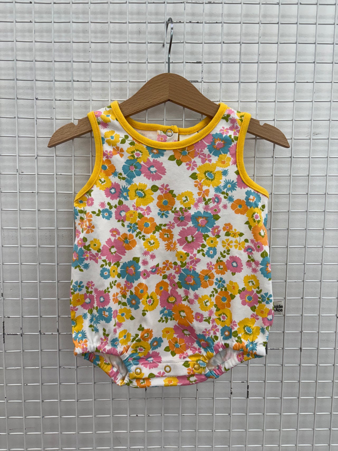 BUBBLE ROMPER FLOWER CHILD - 3-6M