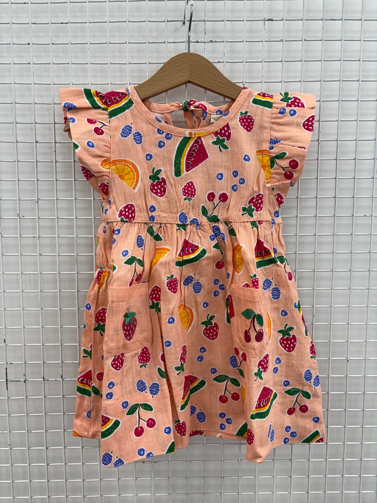 LYLA LINEN DRESS - FRUIT SALAD