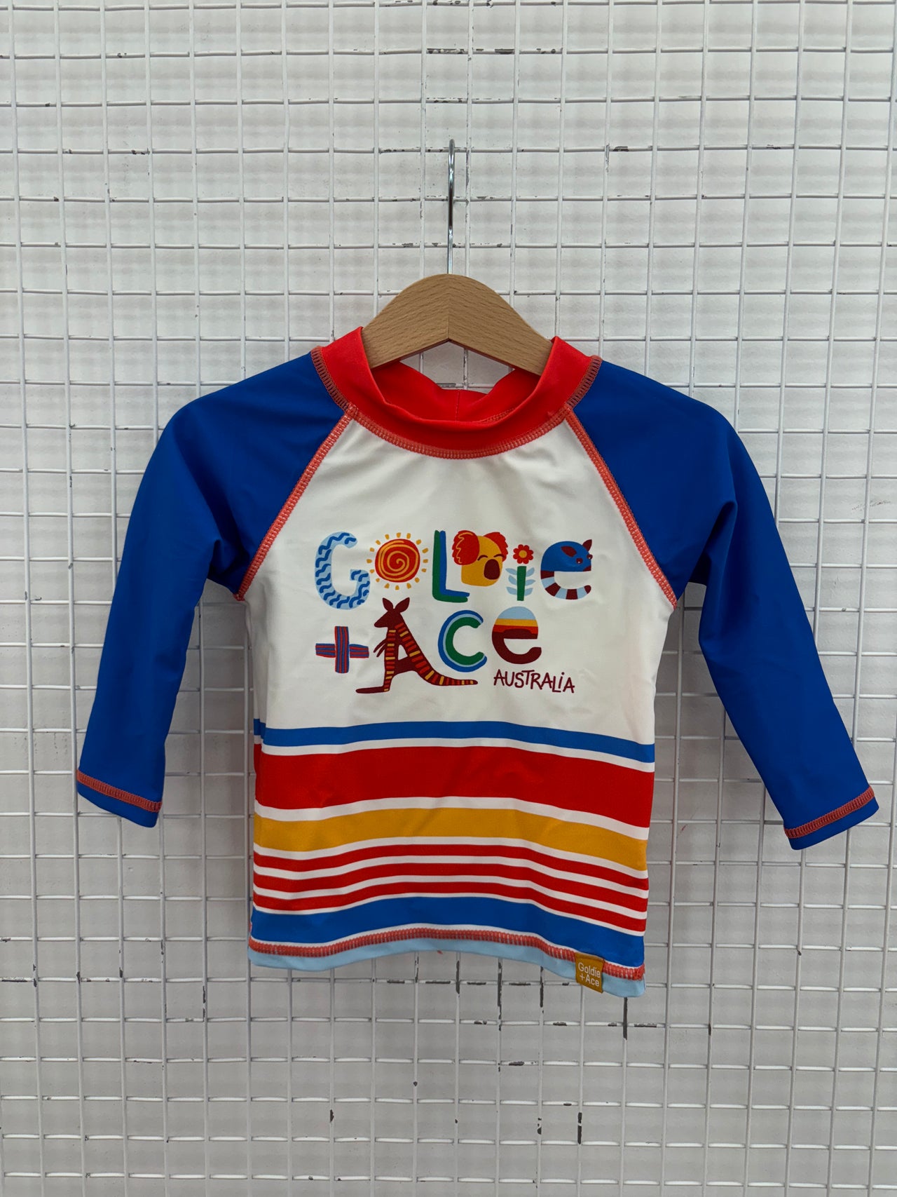LAND DOWN UNDER STRIPE RASH VEST