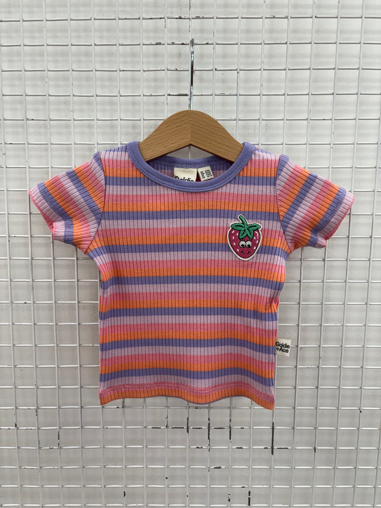 TUTTI FRUTTI RIB STRIPE T-SHIRT - 3-6M