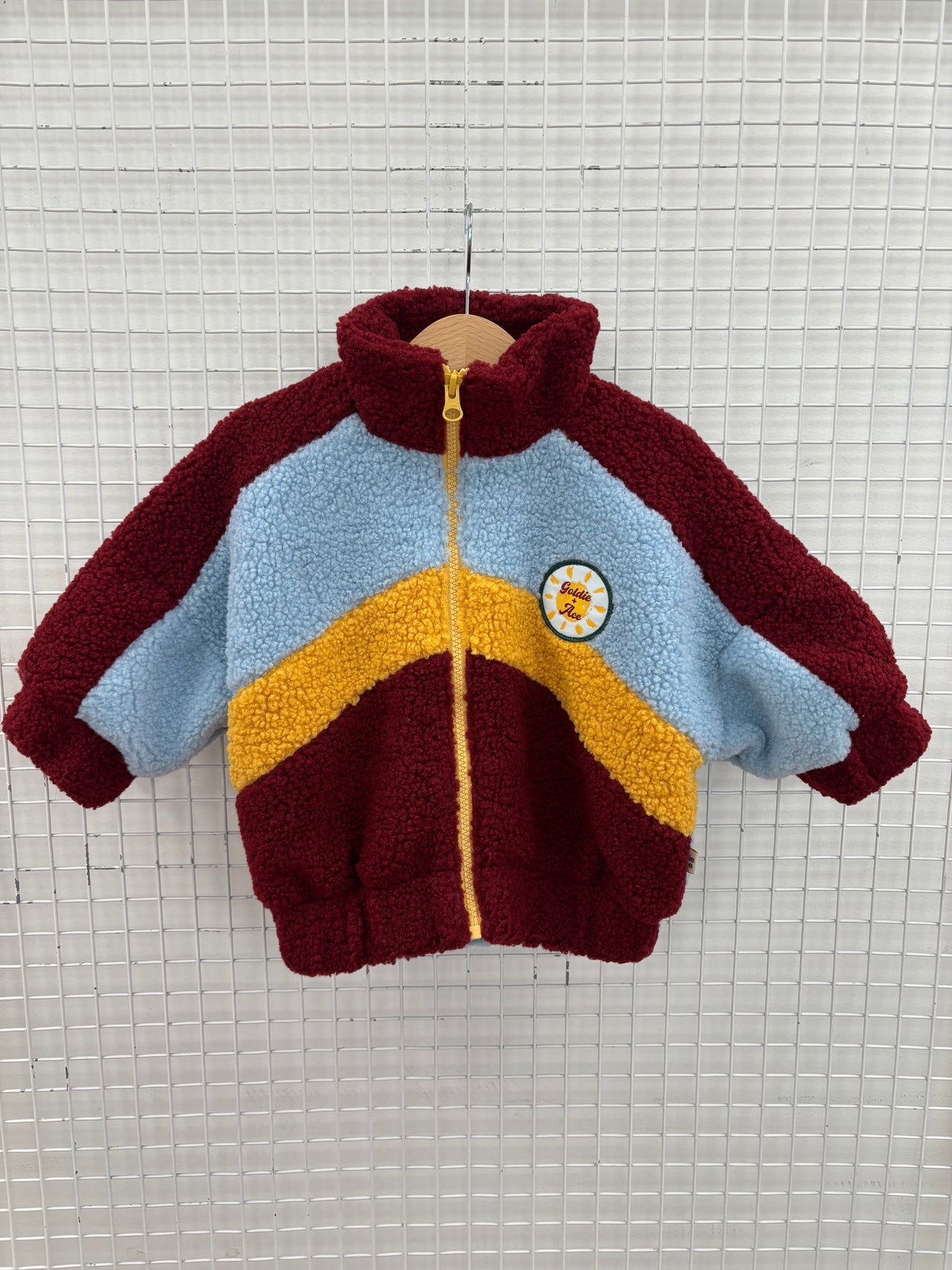 FRANKIE SHERPA JACKET BRICK - 6-12M