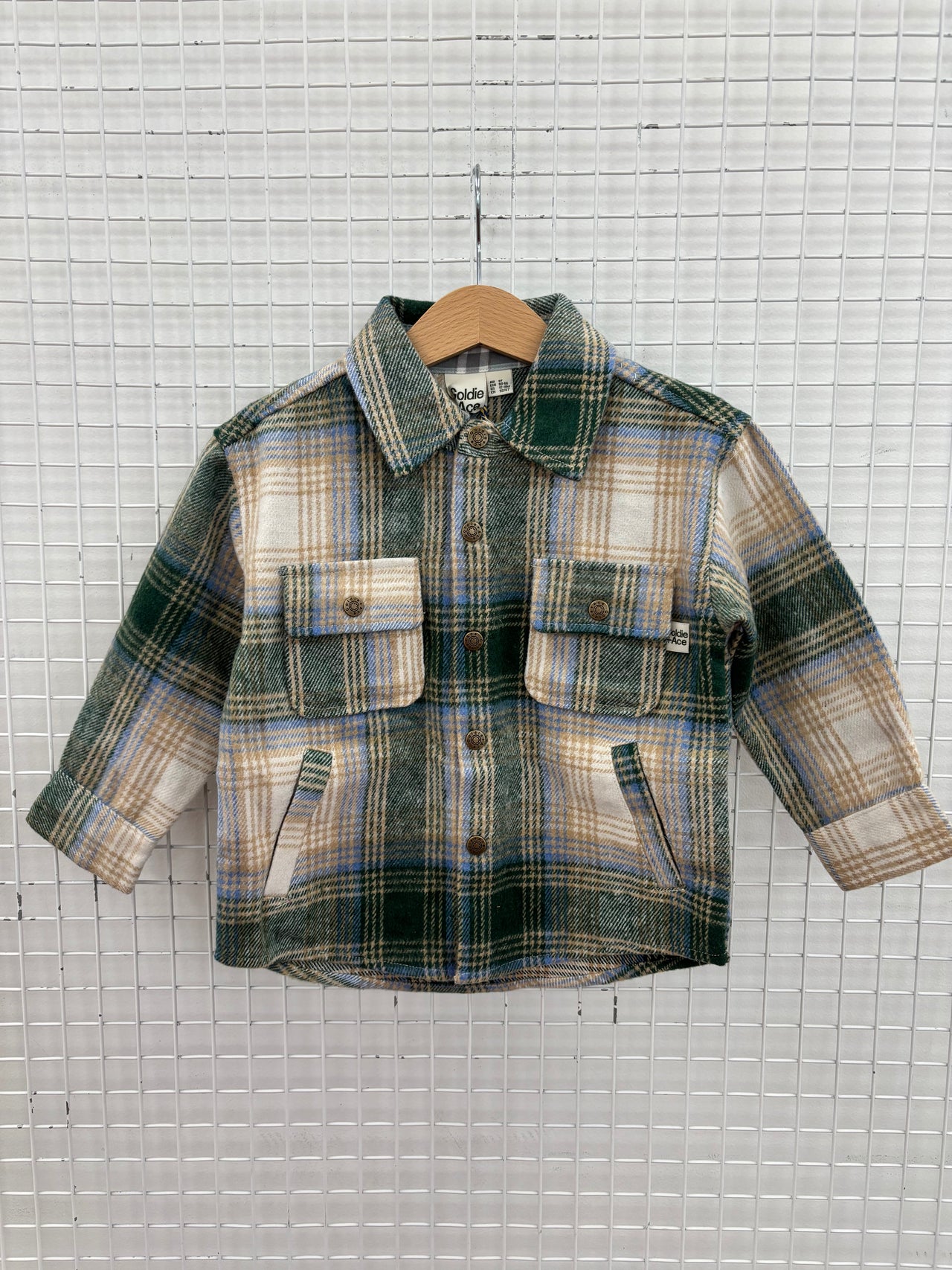 CHECK SHIRT - ALPINE/OAT