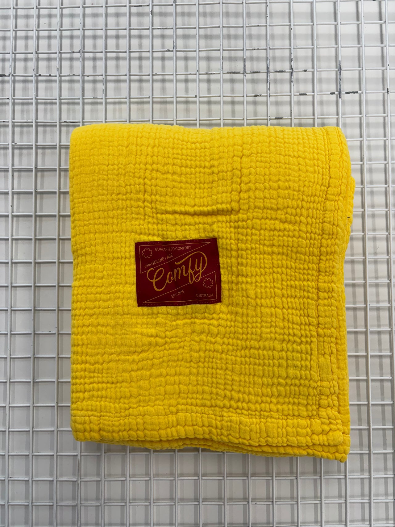 MADE IN PORTUGAL MUSLIN BLANKET - GOLD