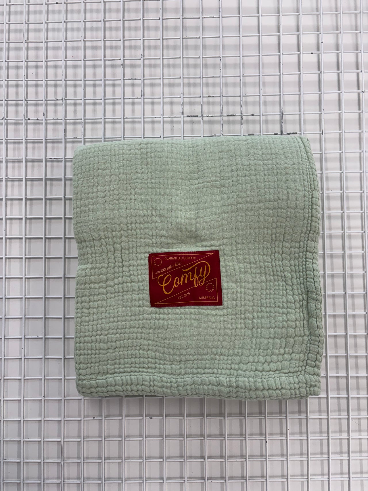 MADE IN PORTUGAL MUSLIN BLANKET - SAGE GREEN