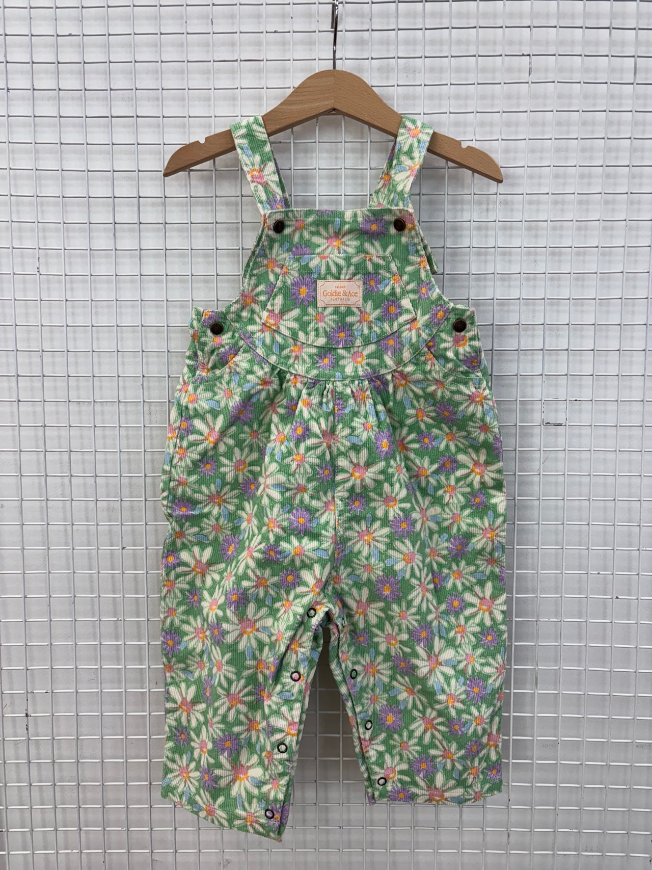 GOLDIE VINTAGE OVERALLS - DAISY GARDEN