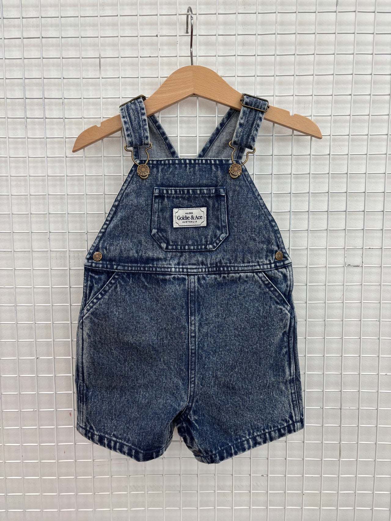 BURTON OVERALLS DARK DENIM - 6-12M