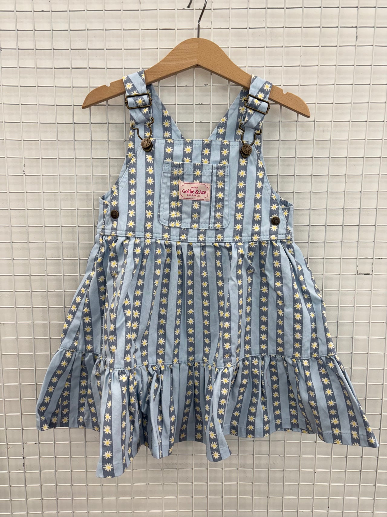 DAISY CHAIN TULLY DENIM PINAFORE DRESS