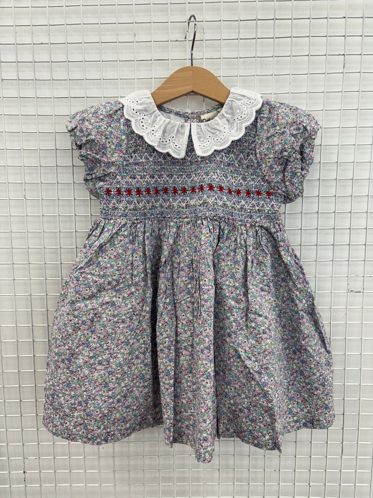 FLO SMOCKED DRESS - FLOWER FIELD