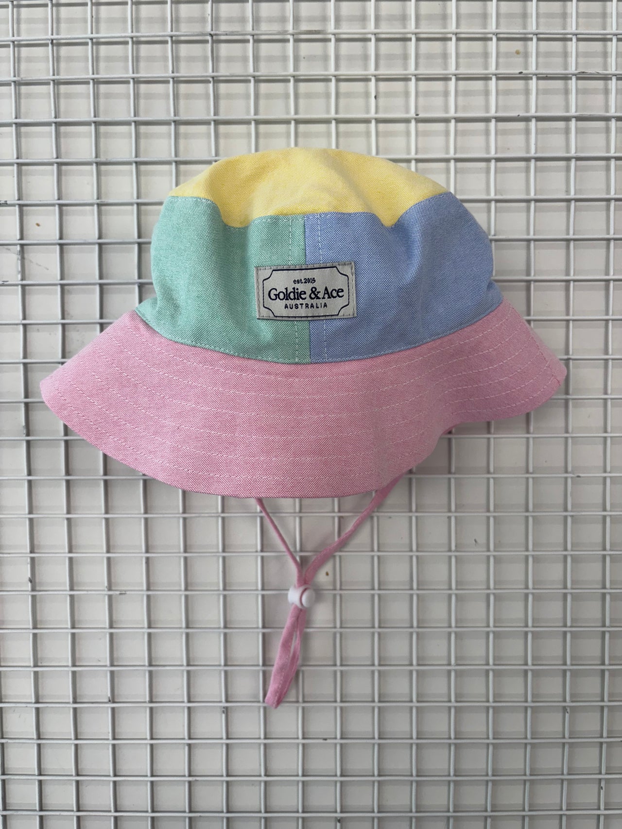 BUCKET HAT - COLOUR BLOCK PASTEL