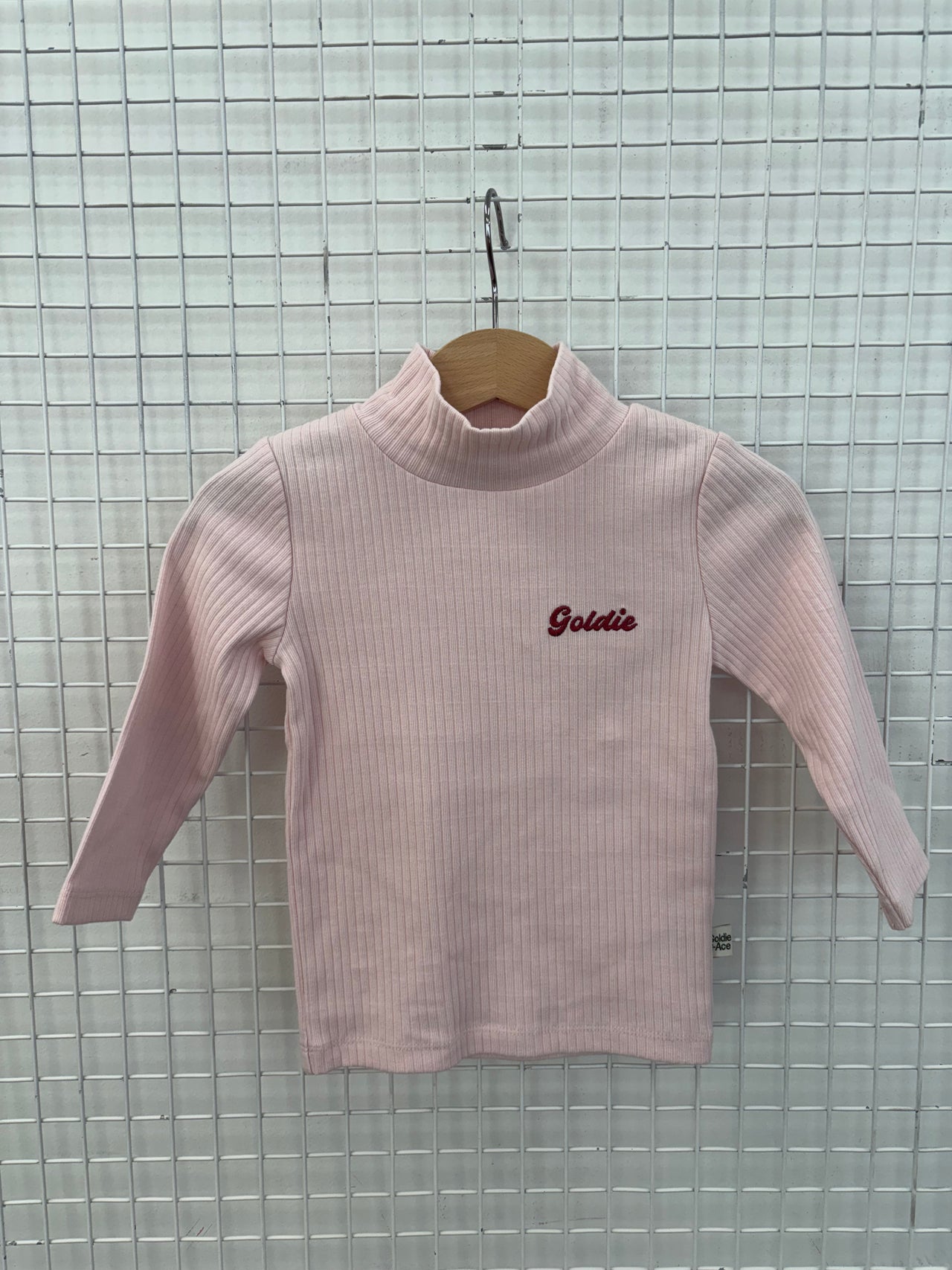 LIGHT PINK RIB SKIVVY - 1Y