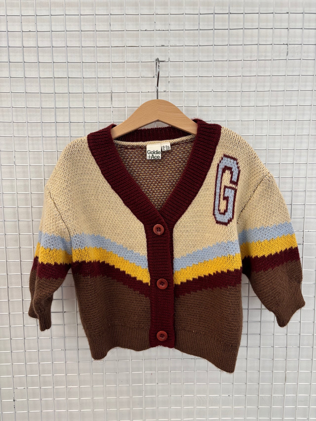 'G' KNIT CARDIGAN - 1Y