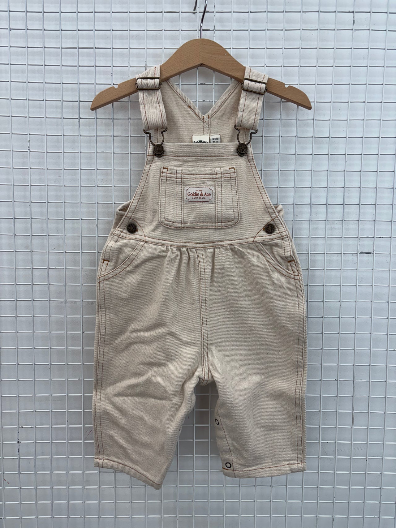 AUSTIN DENIM OVERALLS - OAT