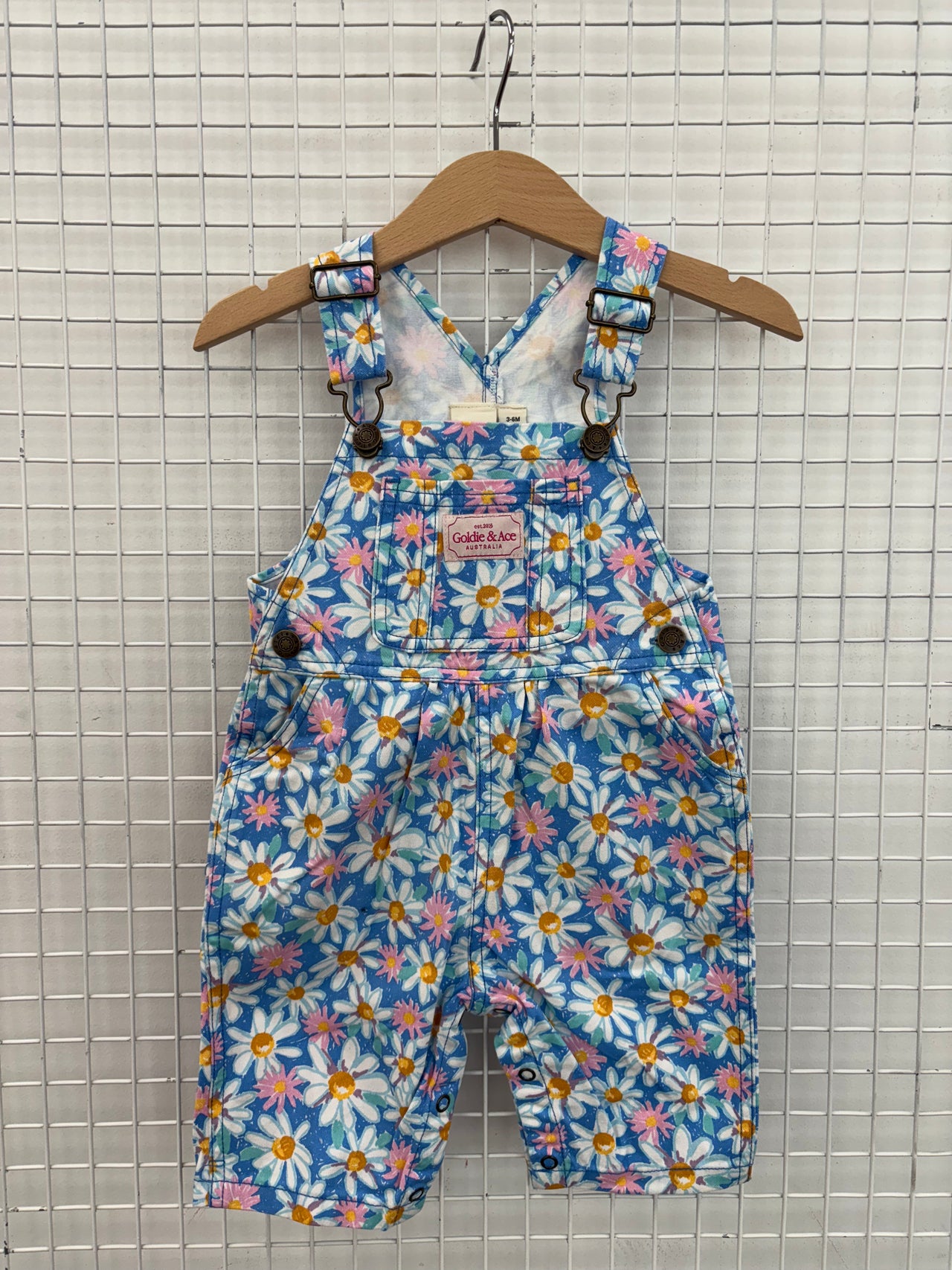 AUSTIN OVERALLS SEASIDE DAISY - 3-6M
